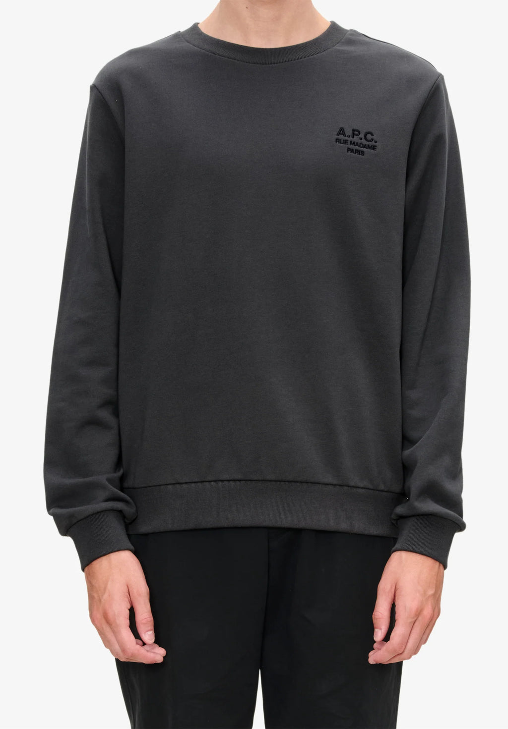 A.P.C. -  Sweatshirt Standard Rue Madame Faux Noir