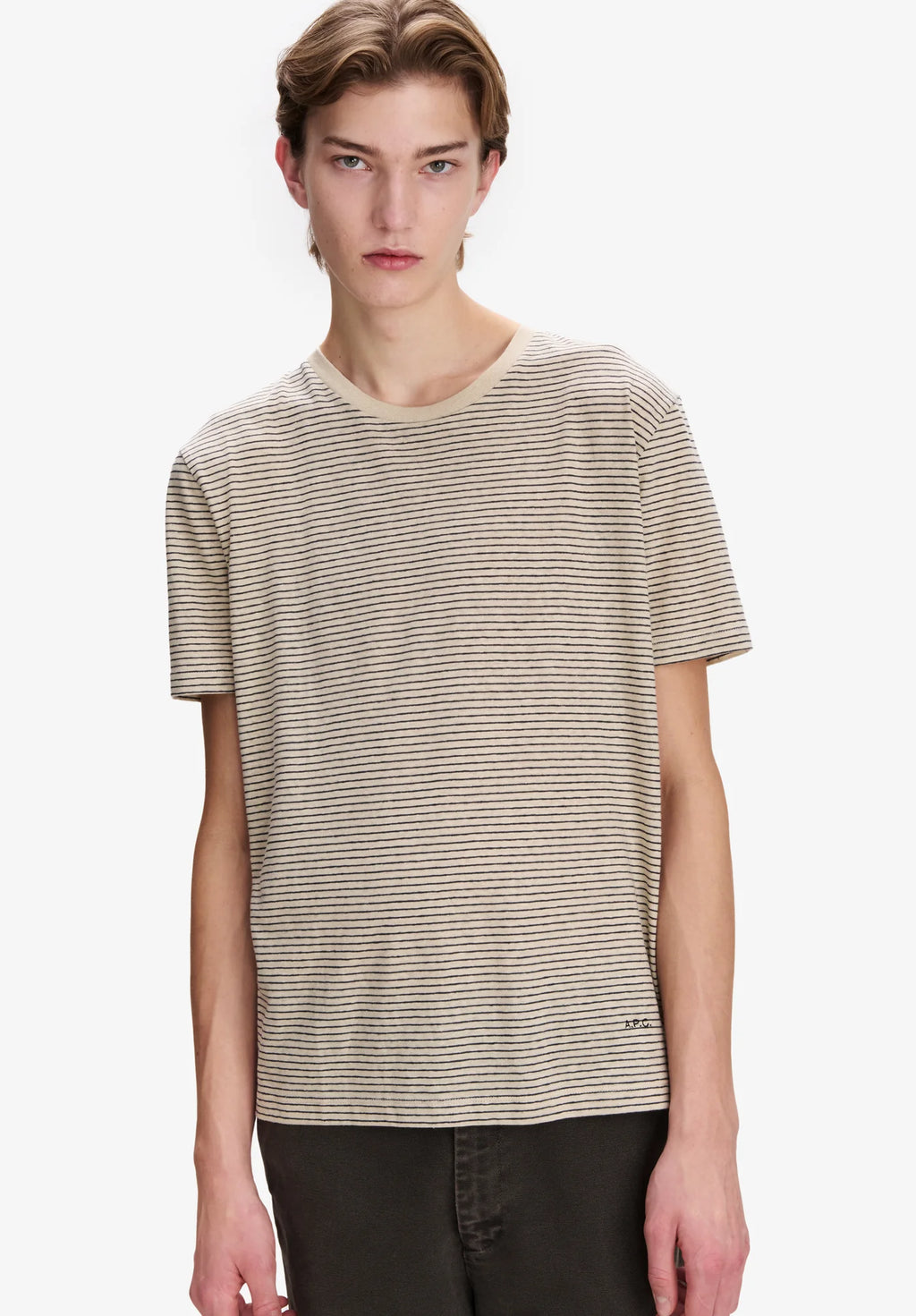 A.P.C. Tee-shirt Julian rayures Noires