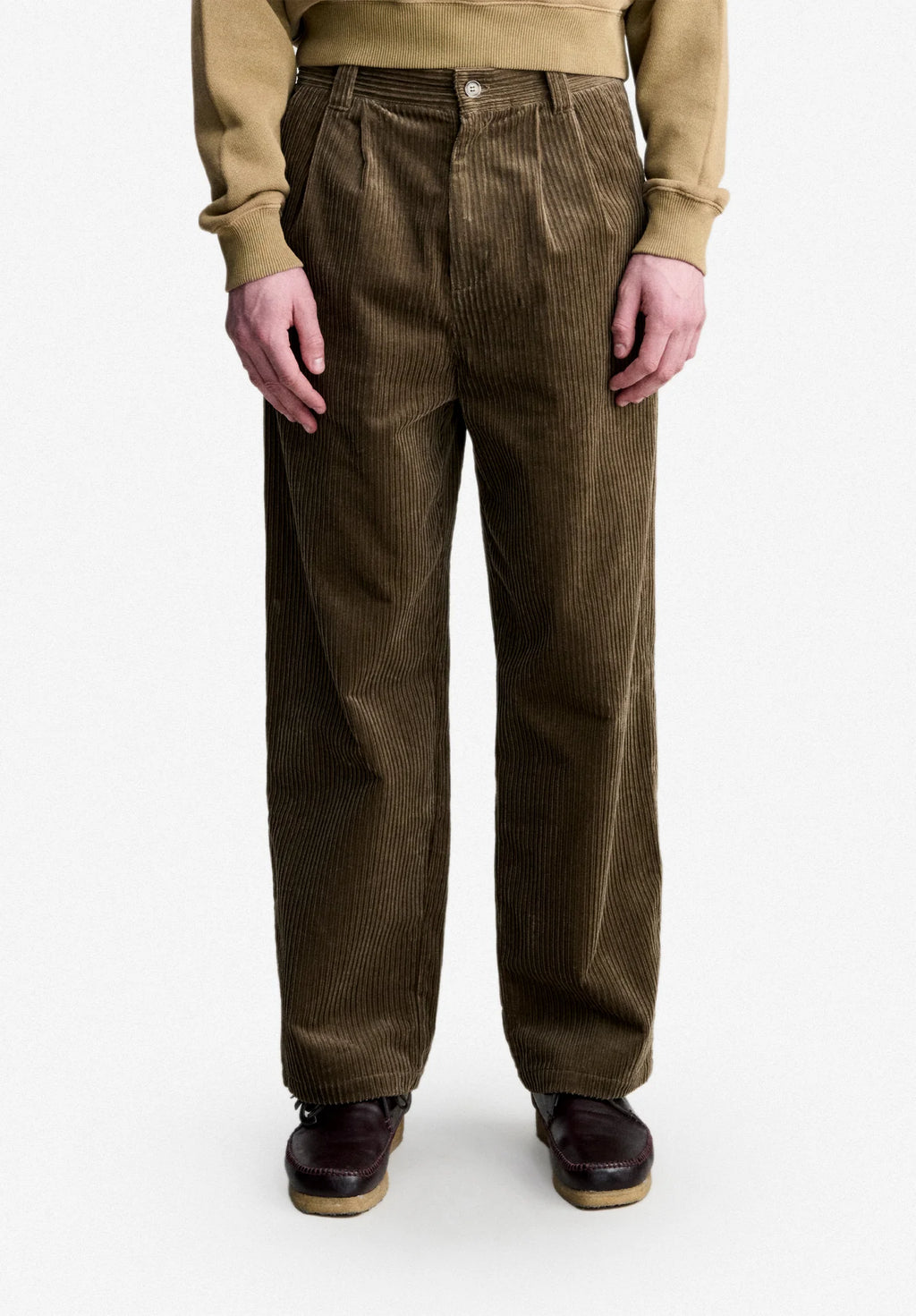A.P.C. - Pantalon Ricky Taupe à plis