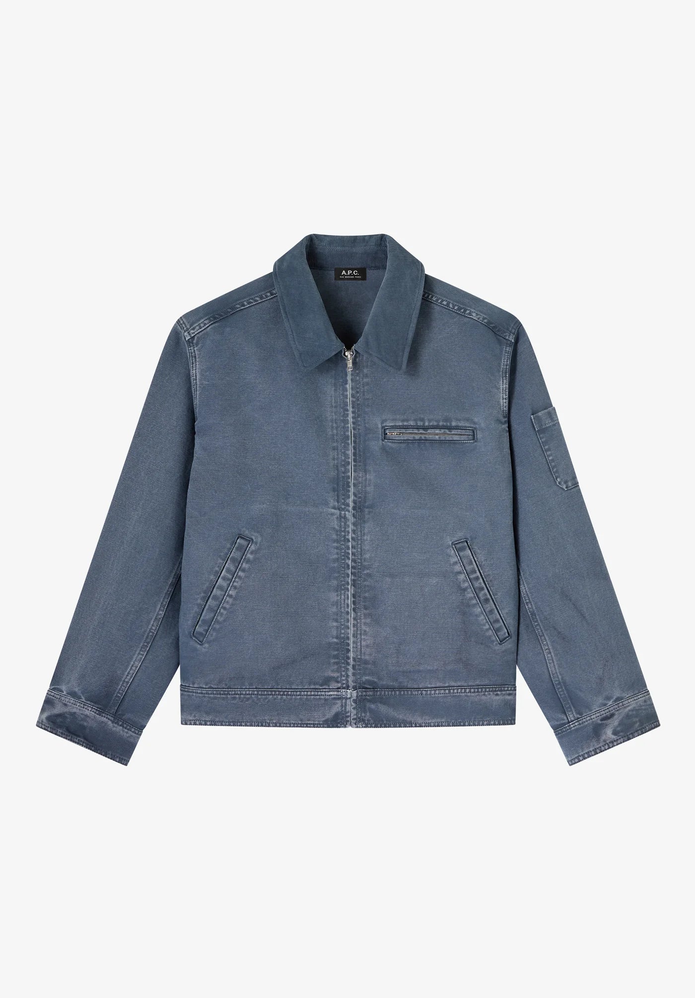 A.P.C. - Blouson Alexis Workwear en toile bleu