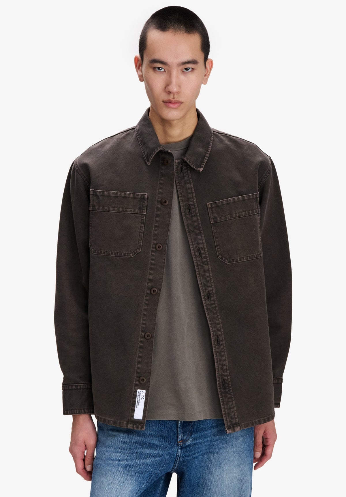A.P.C. - Surchemise Noah Workwear Marron