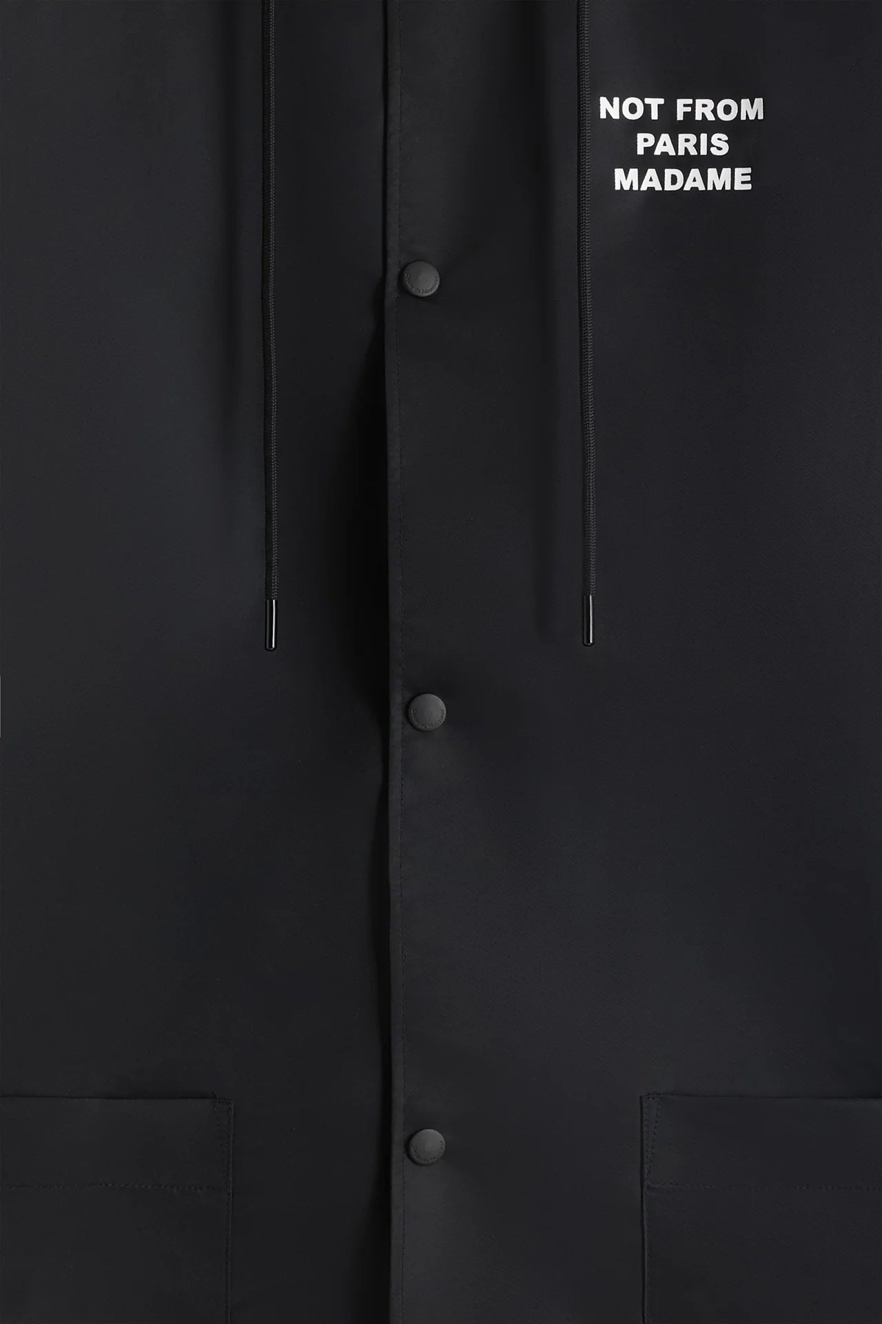 Drôle de Monsieur - Parka Slogan Black