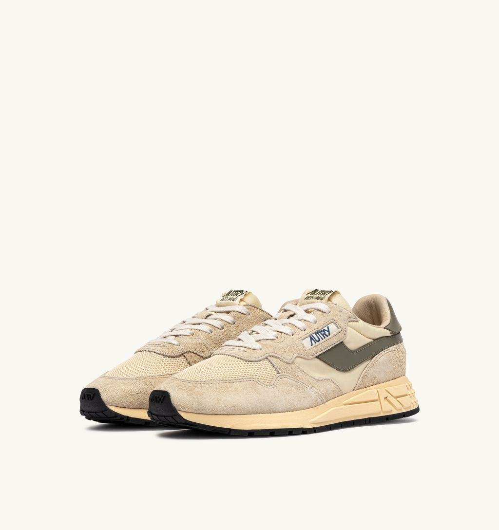 AUTRY - Basket Reelwind en Suede/Net Ecru/Covgreen