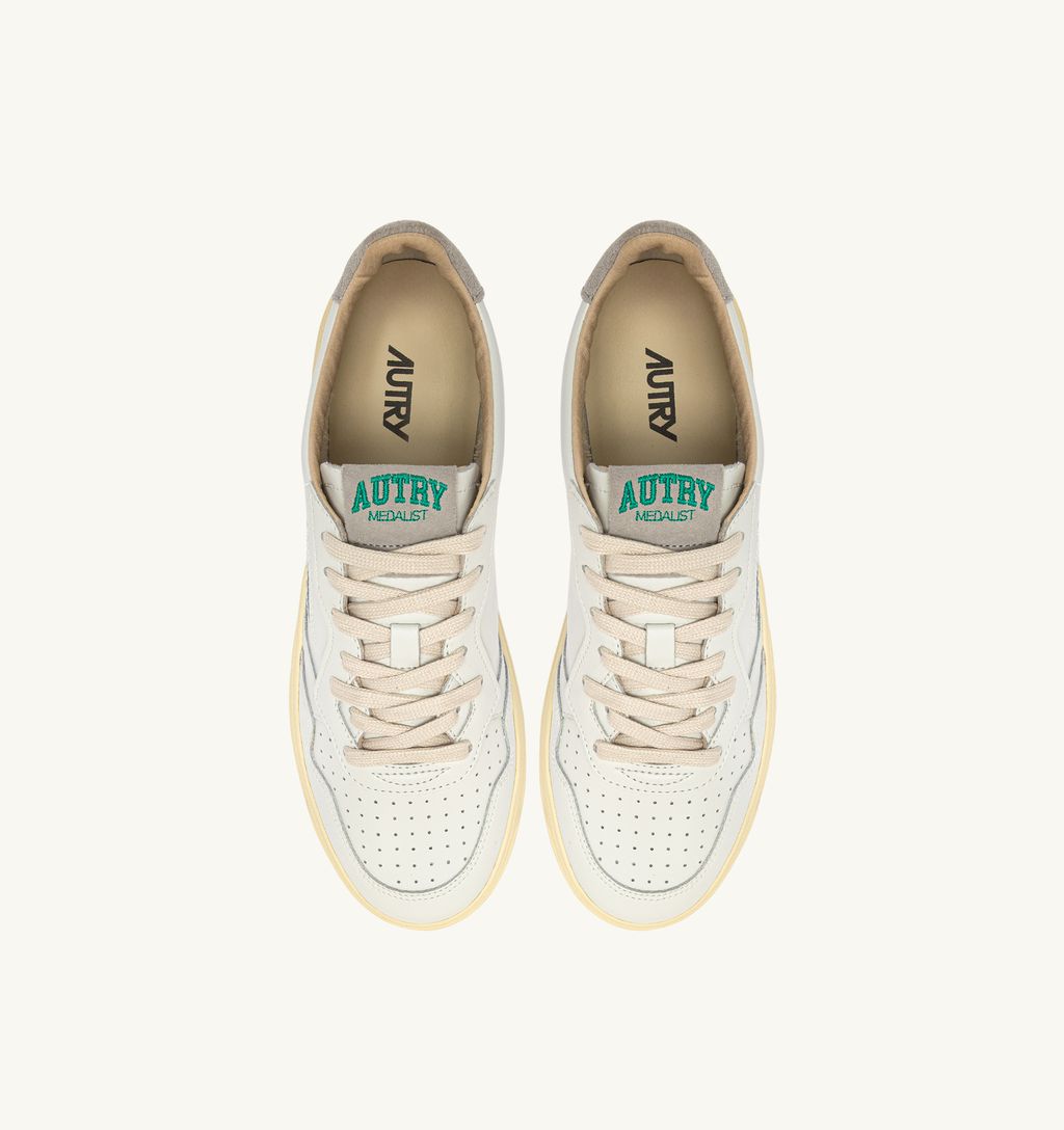 AUTRY - Basket Medalist Low cuir/College White/Nuvole