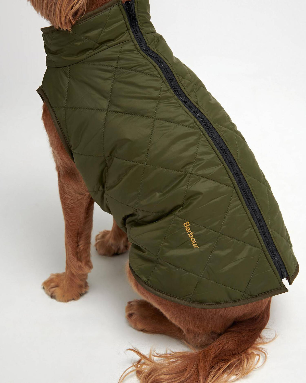 Barbour - Manteau Réversible Quilt/Borg Fleece Olive/Brown