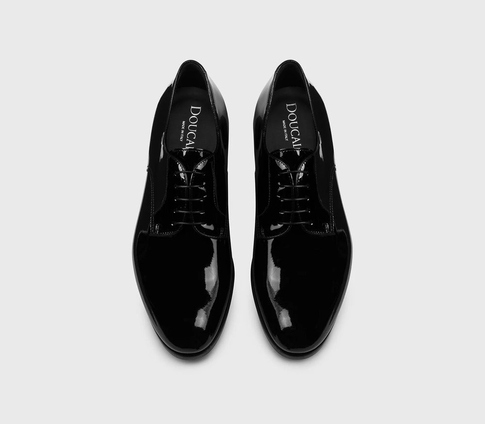 DOUCAL'S - Derby en cuir vernis noir