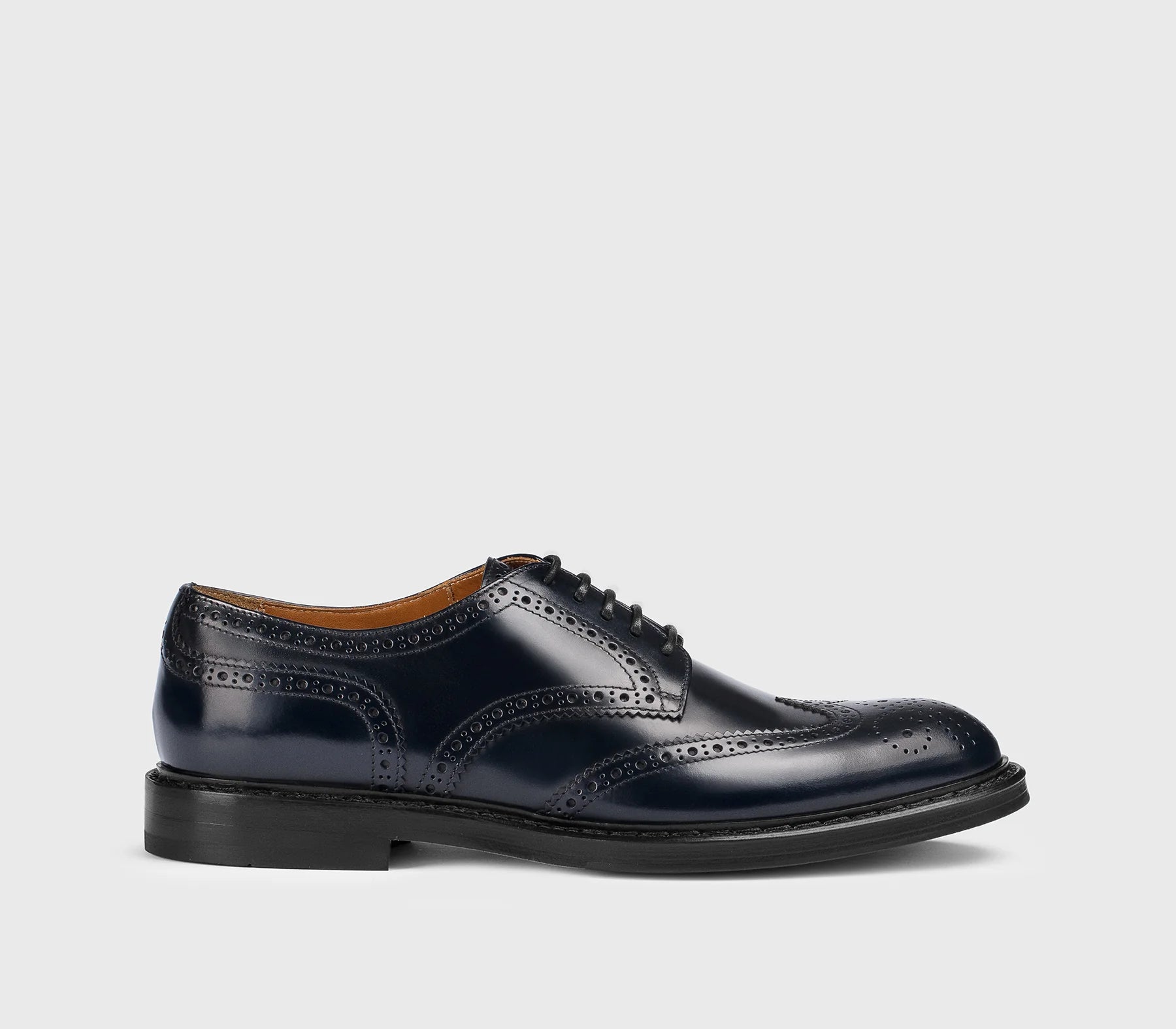 DOUCAL'S - Chaussure derby en cuir Marine
