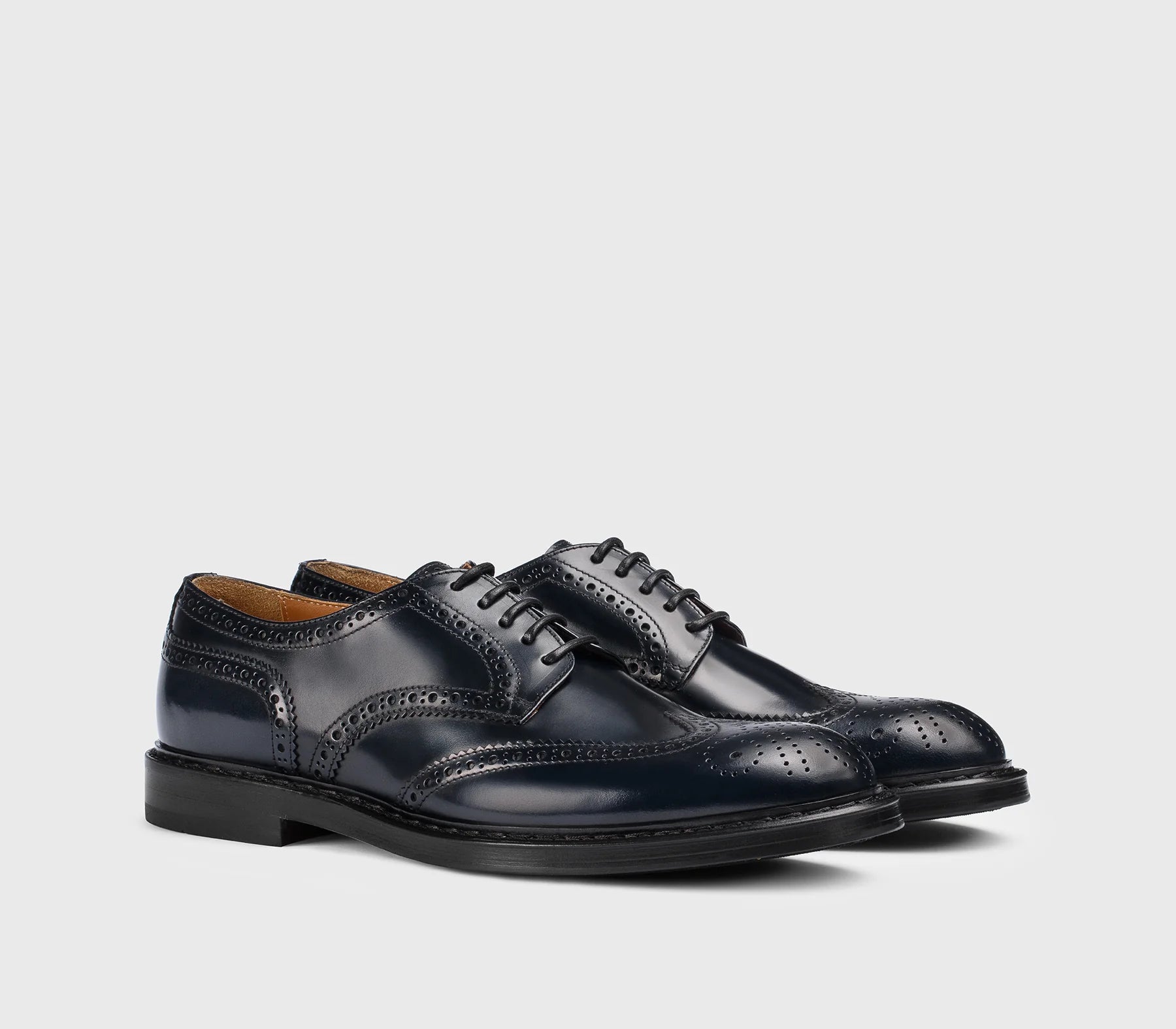 DOUCAL'S - Chaussure derby en cuir Marine