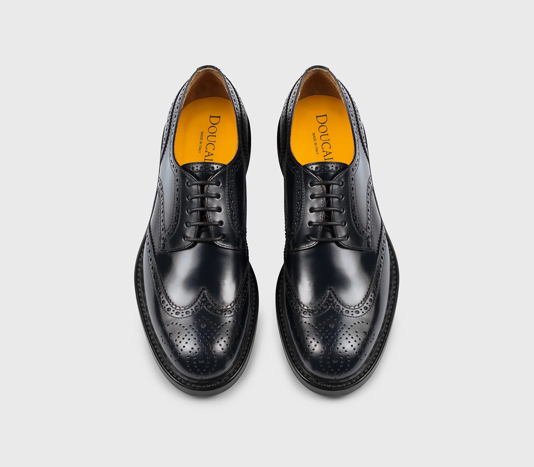 DOUCAL'S - Chaussure derby en cuir Marine