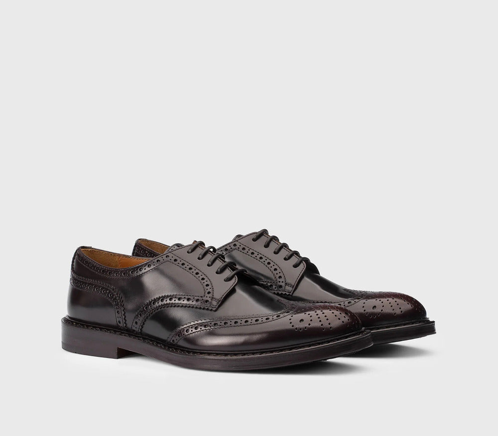 DOUCAL'S - Chaussure derby en cuir Marron