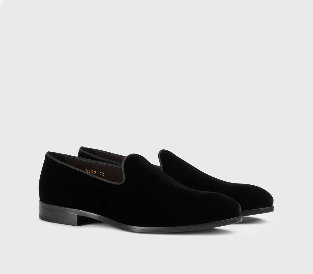 DOUCAL'S - Mocassin en velours noir