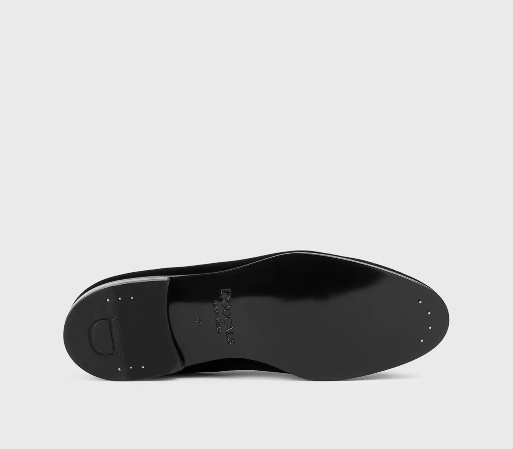 DOUCAL'S - Mocassin en velours noir