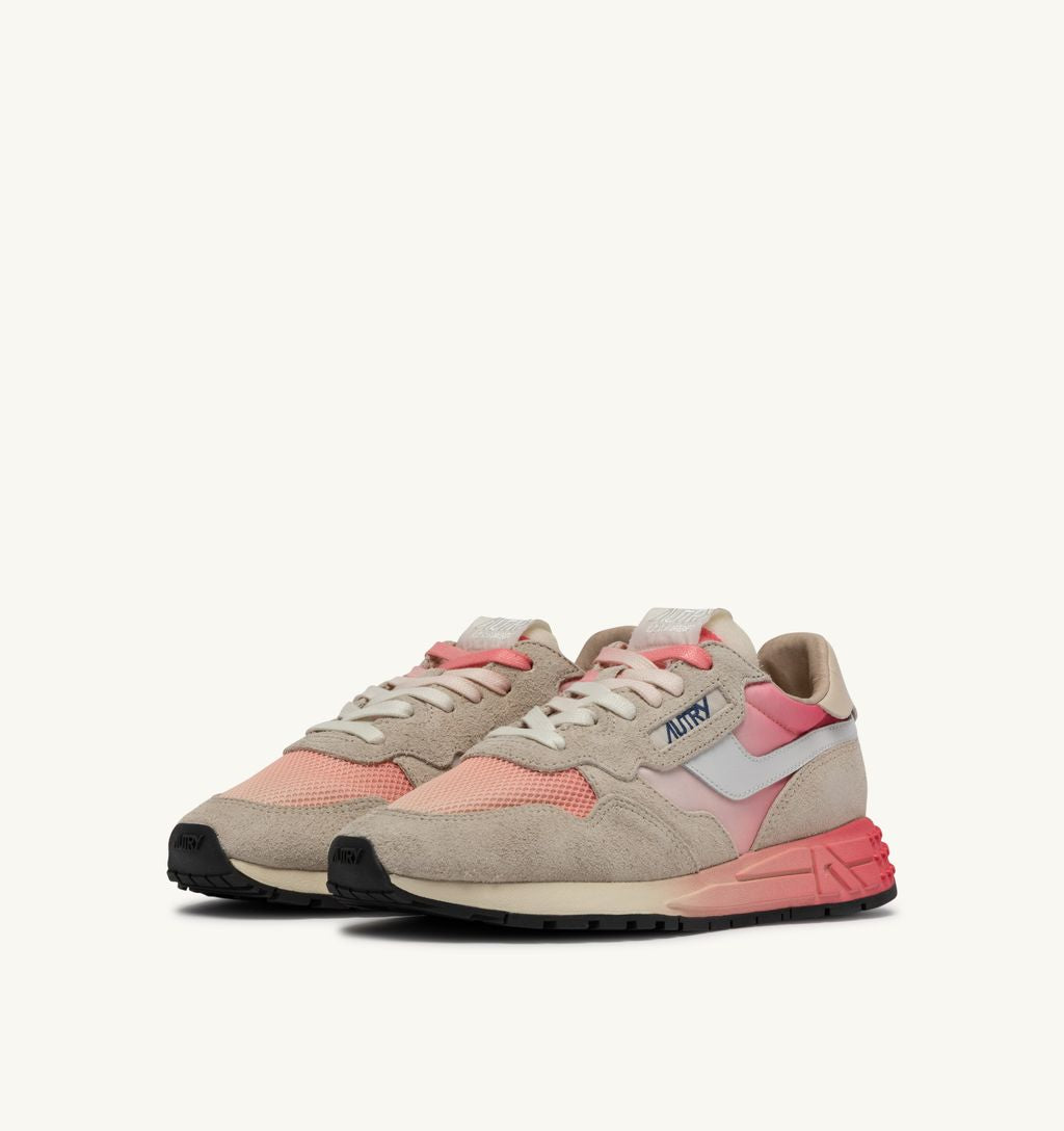 AUTRY - Basket Reelwind Nylon/Suede/leather Coral Pradise/Wife