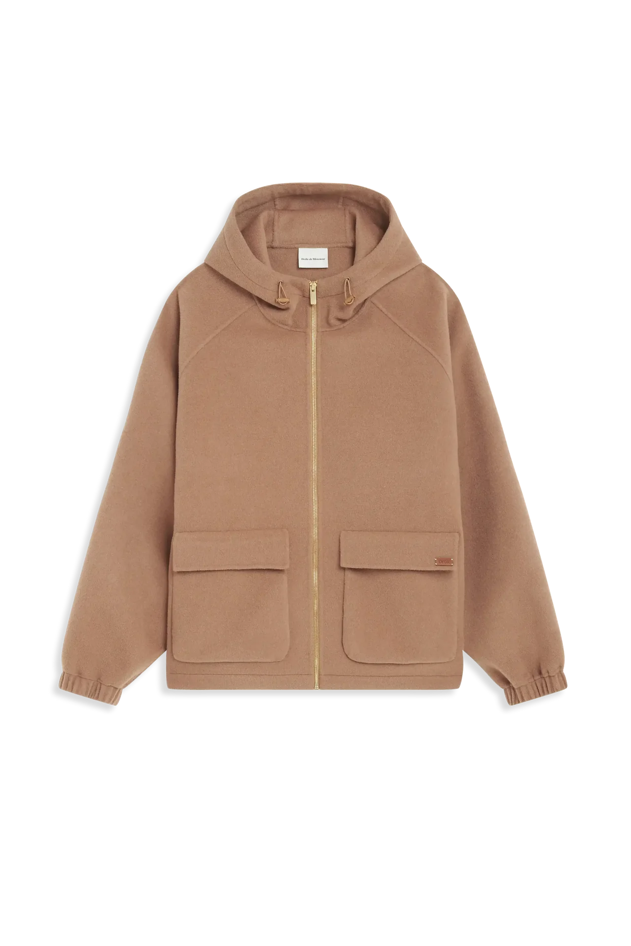Drôle de Monsieur - Veste à Capuche Laine Camel