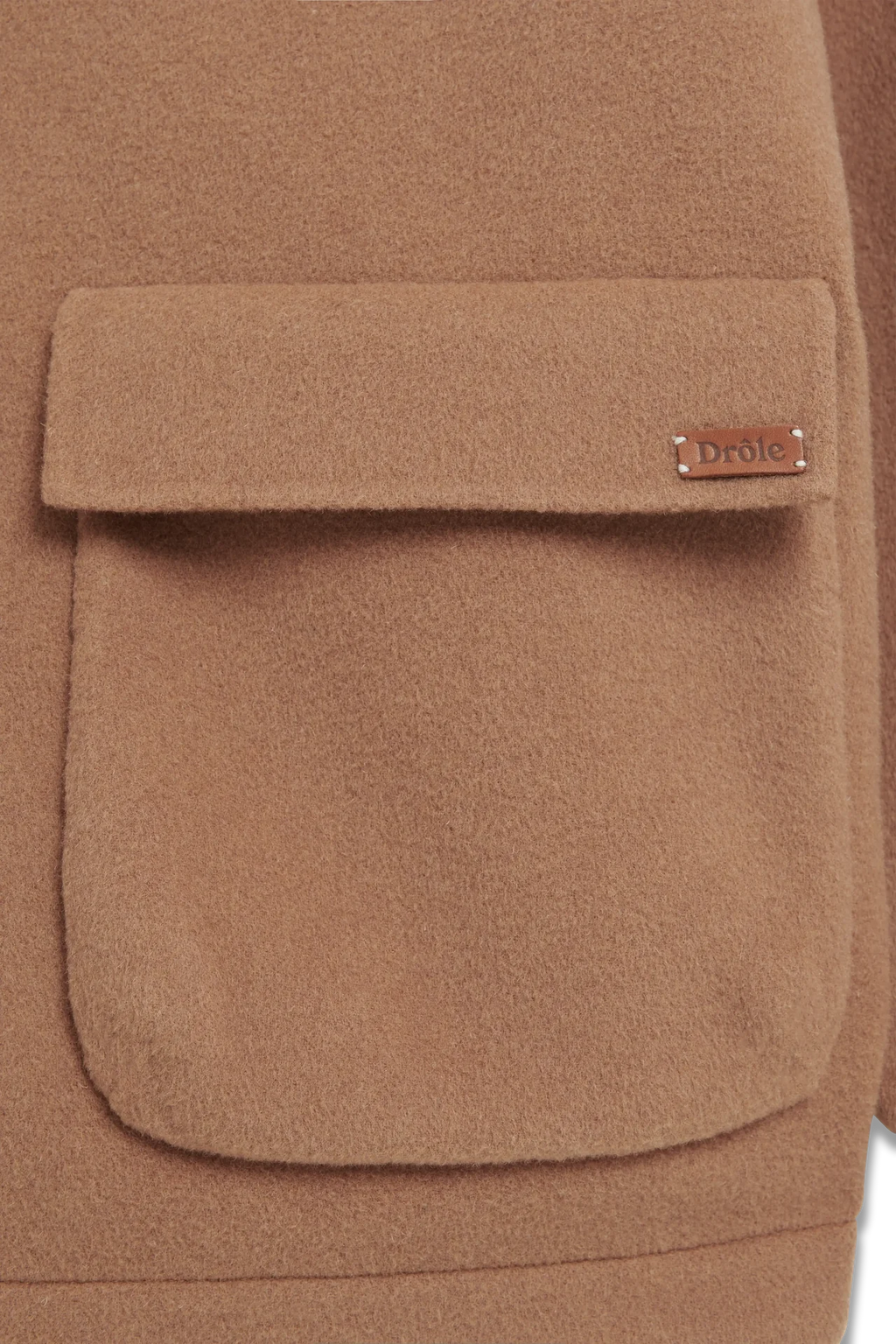 Drôle de Monsieur - Veste à Capuche Laine Camel