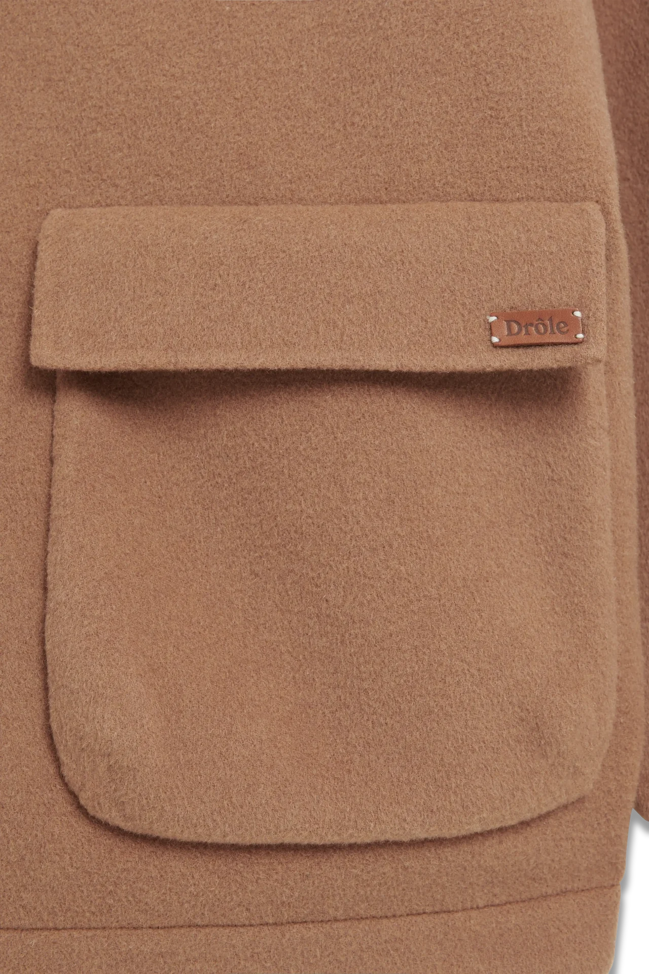 Drôle de Monsieur - Veste à Capuche Laine Camel