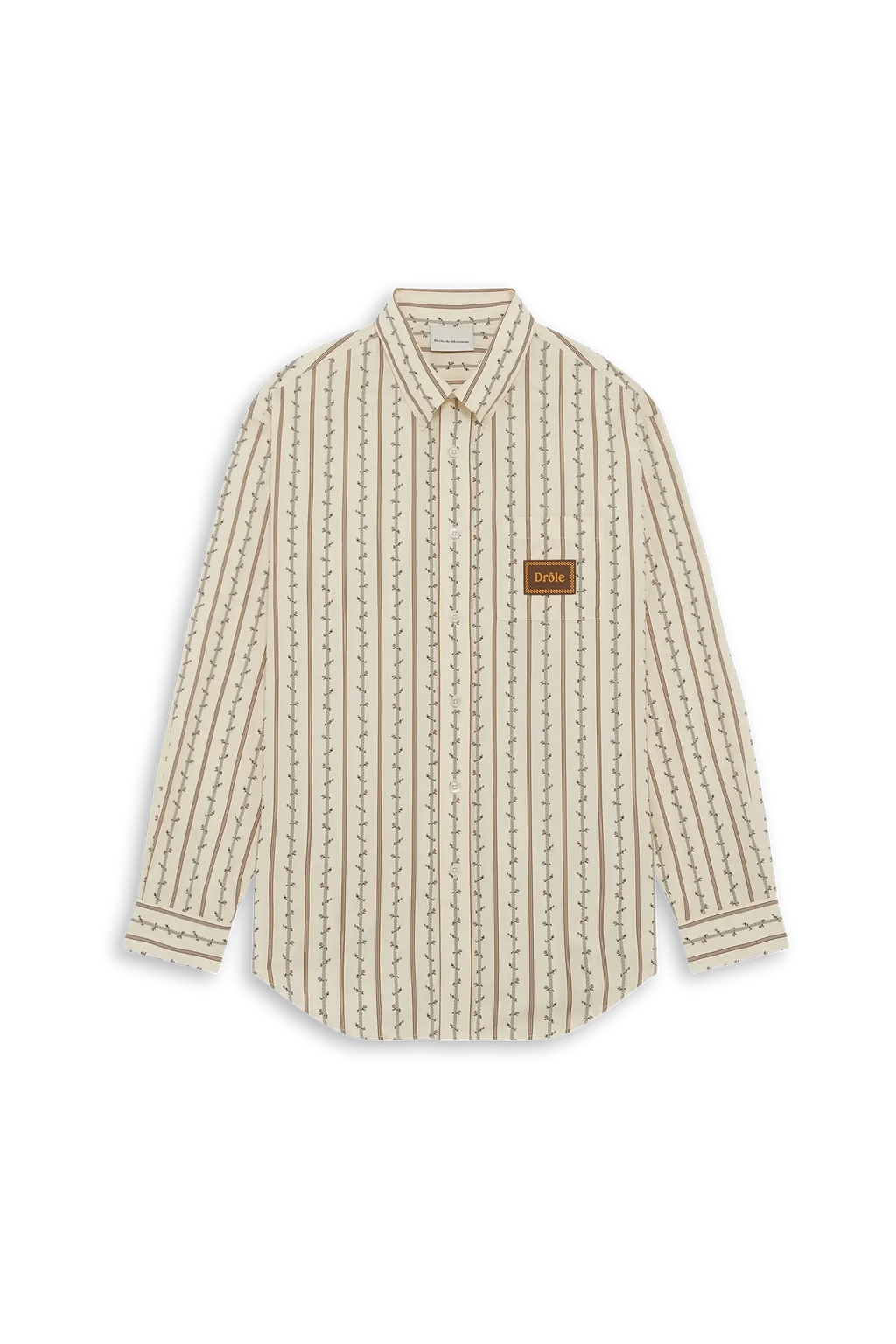 Drôle de Monsieur - Chemise Fleurs Tressées Ecru