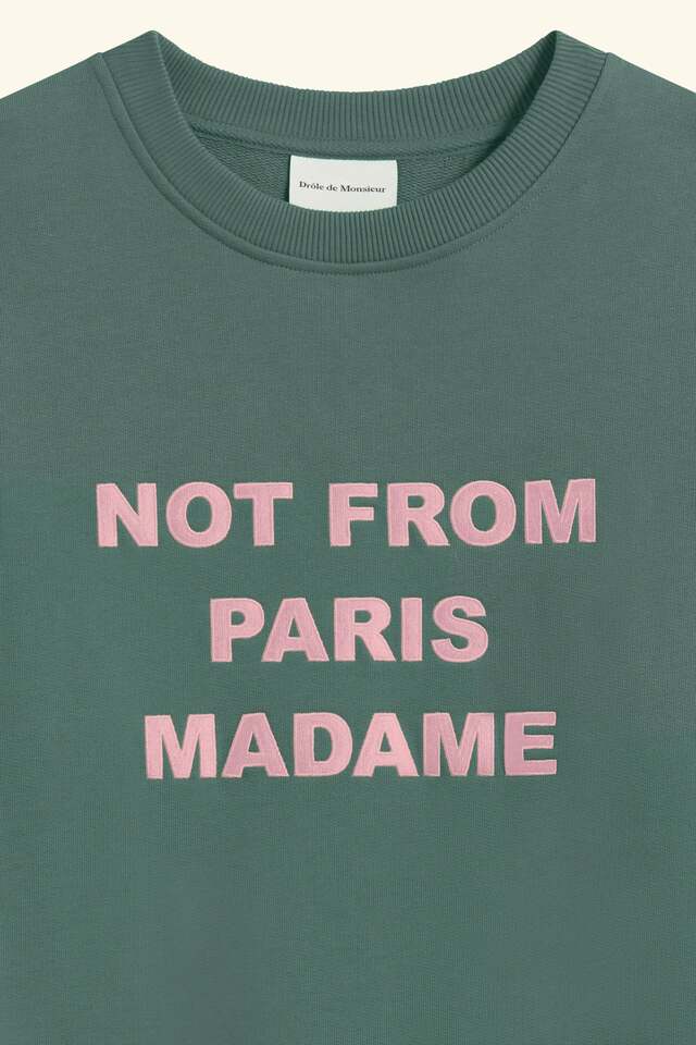Drôle de Monsieur - Sweatshirt Slogan Dark Green