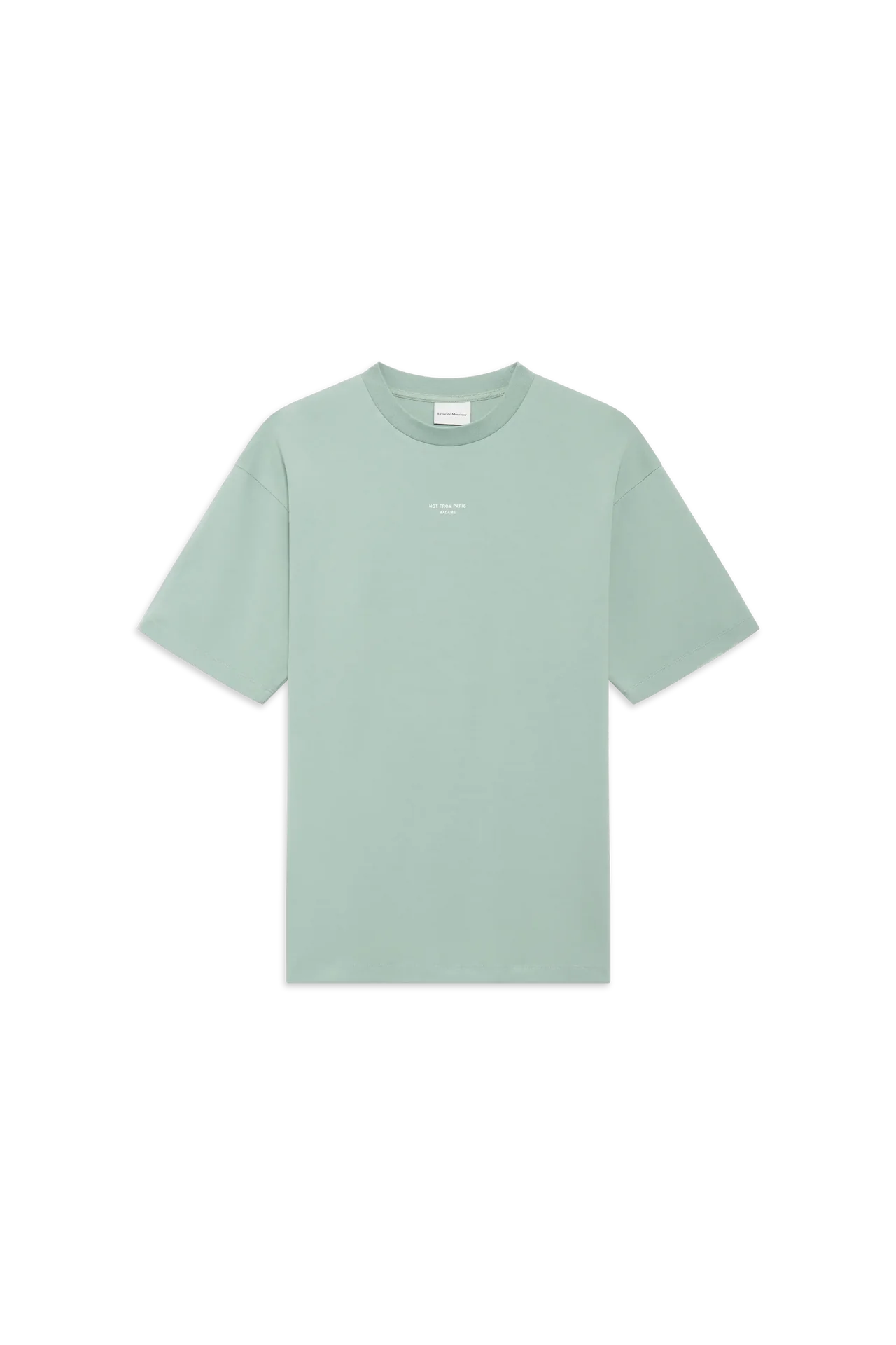 Drôle de Monsieur - Tee-Shirt Slogan Classique Water Green