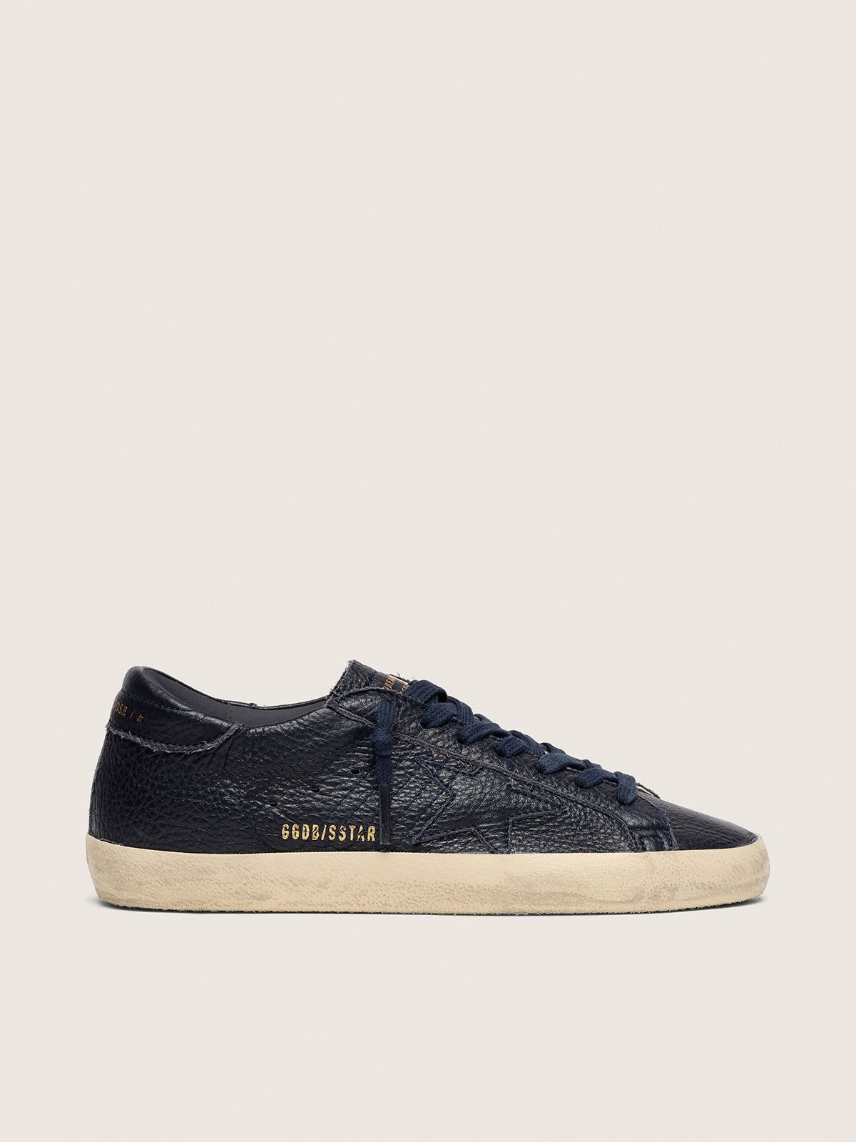 Golden Goose - Super Star en Cuir Marine