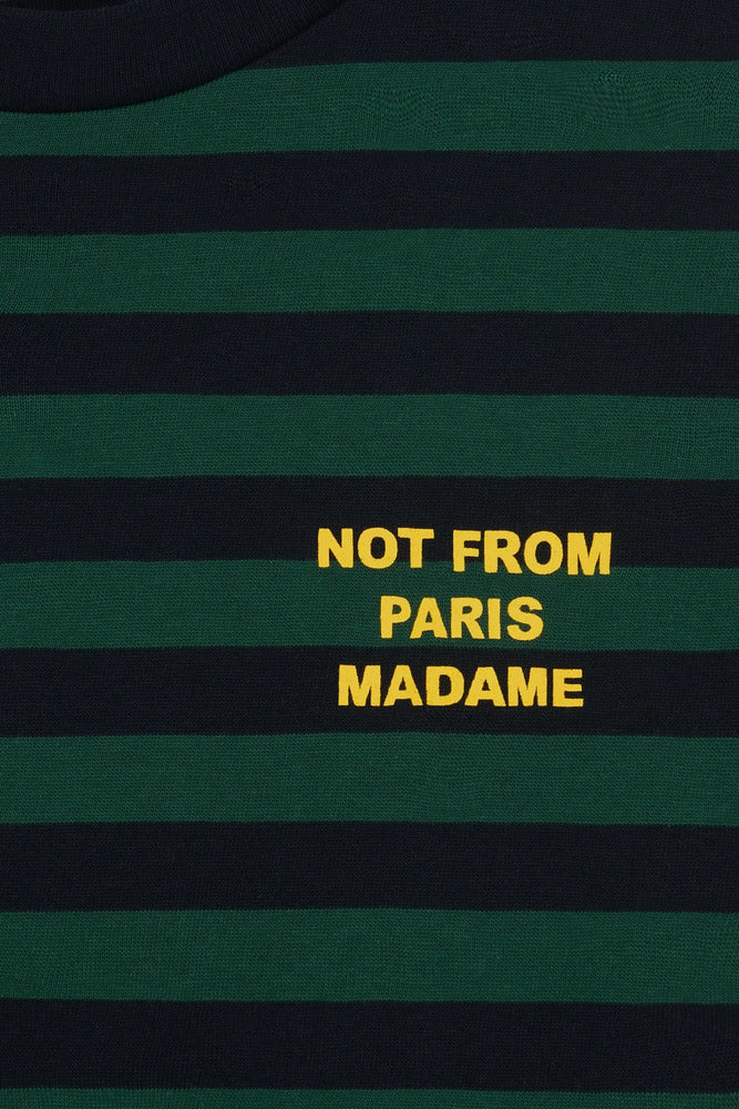 Drôle de Monsieur - Le Tee-Shirt Slogan rayé