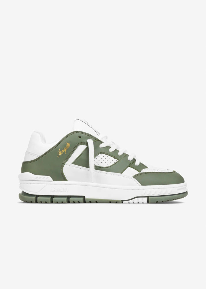 AXEL ARIGATO - Basket Area Lo Fluffy White/ Dark Green