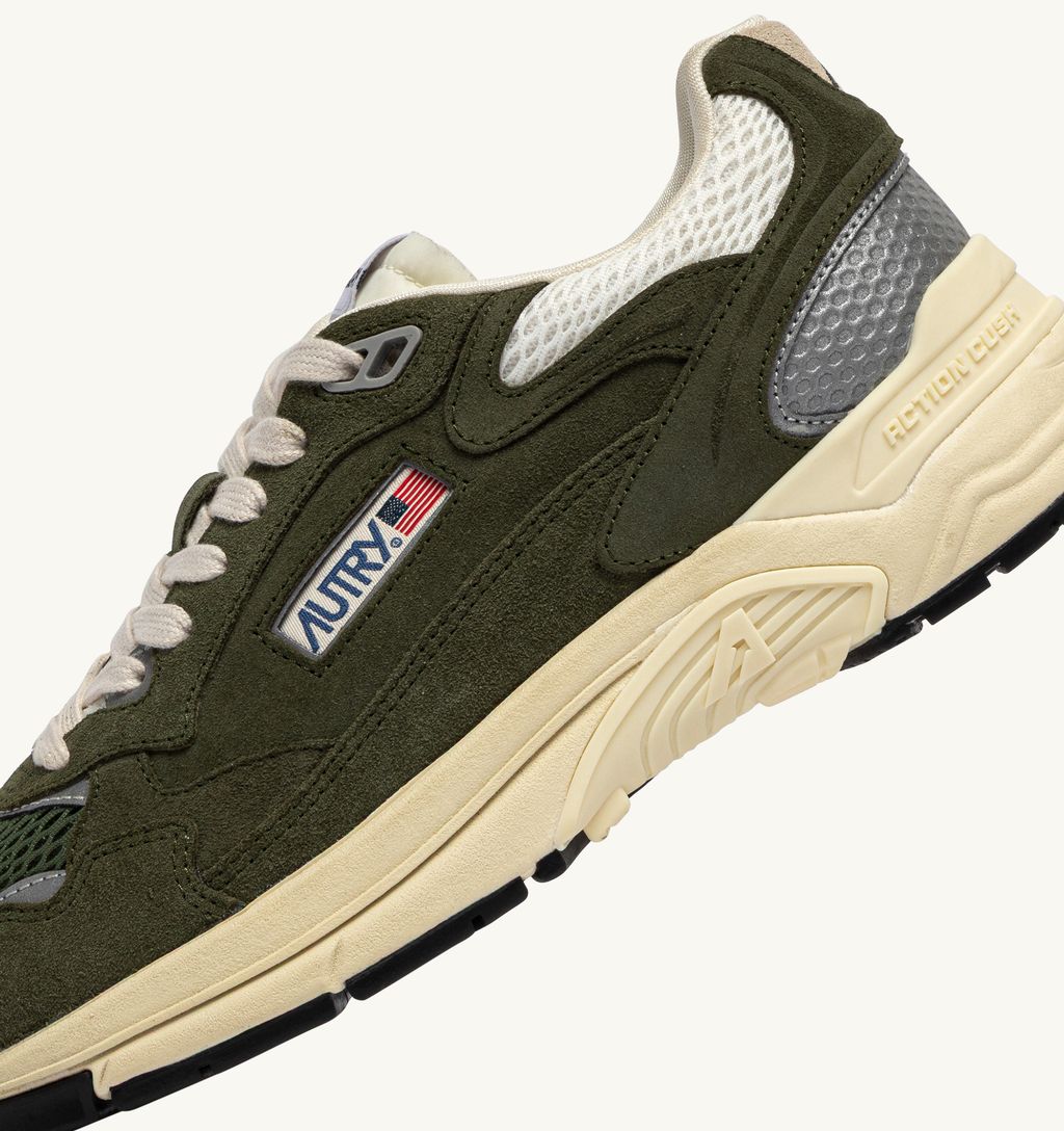 AUTRY - Basket Hyperway Mesh et Suede Salvia/Marsh
