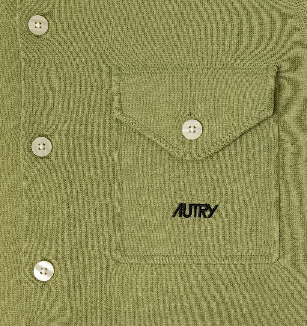 Autry - Chemise veste Homme en maille Vert