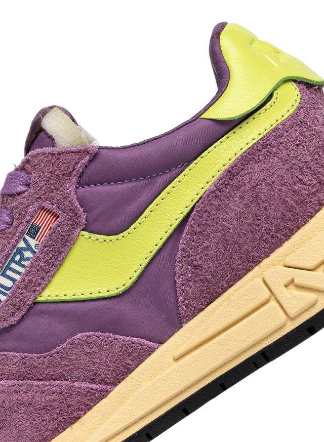 AUTRY - Basket Reelwind en daim et nylon Flor/DaiqGr