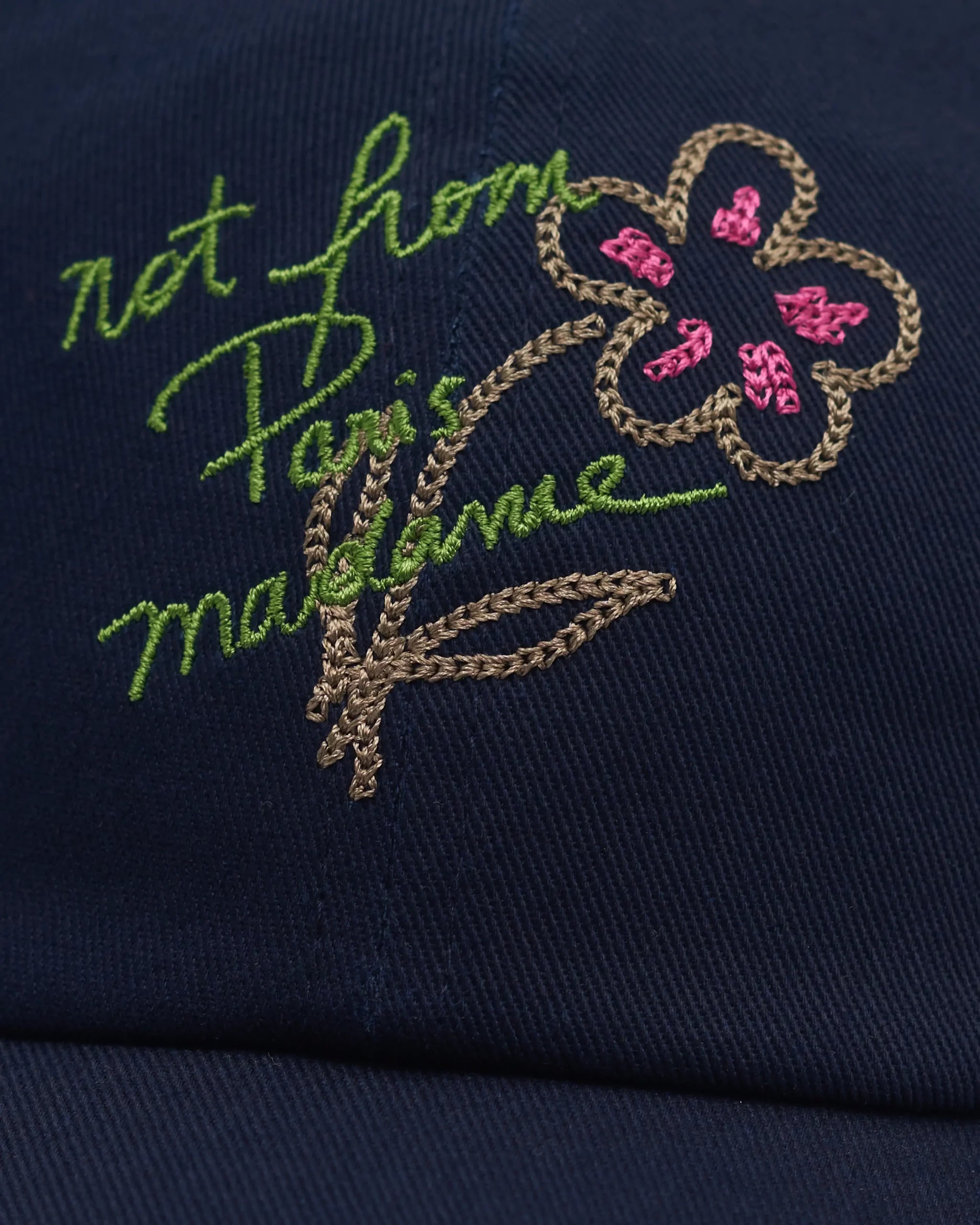 Drôle de Monsieur - La Casquette Slogan Esquisse Marine