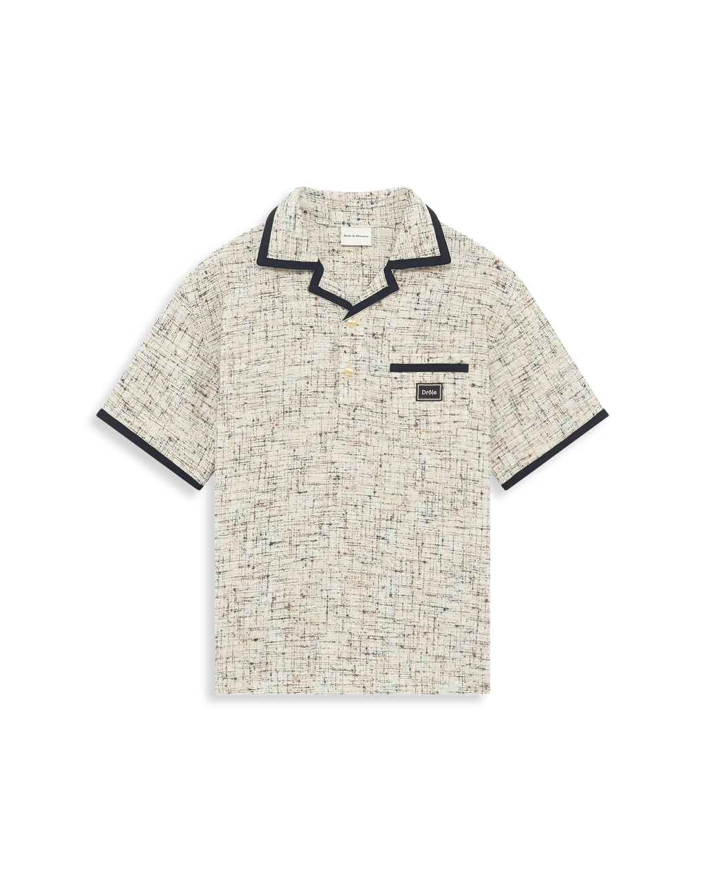 Drôle de Monsieur - Le Polo Drôle en Tweed Multicolor