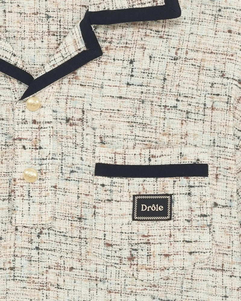 Drôle de Monsieur - Le Polo Drôle en Tweed Multicolor
