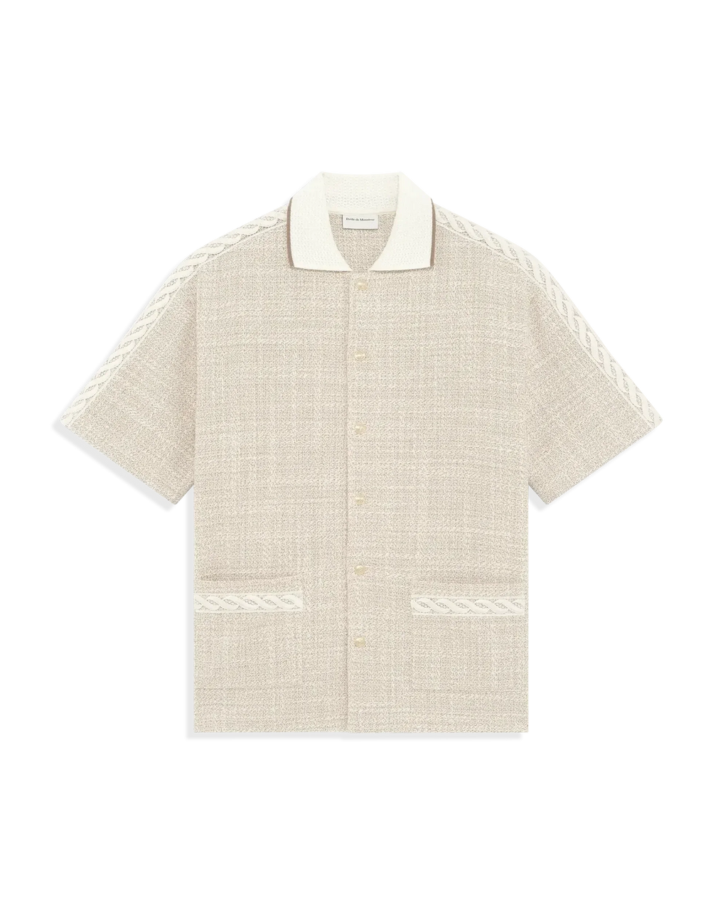 Drôle de Monsieur - La Chemise Tweed Beige