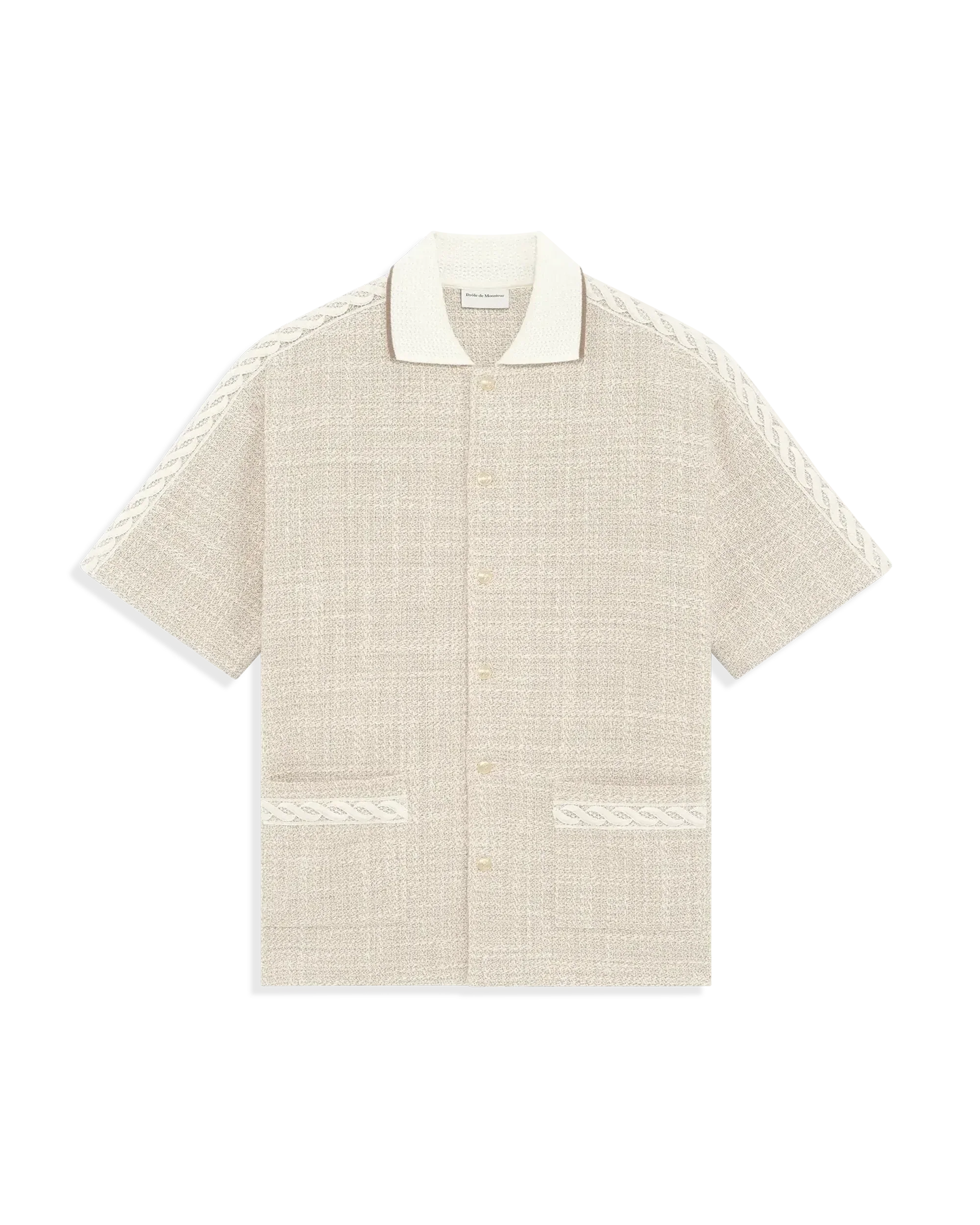 Drôle de Monsieur - La Chemise Tweed Beige