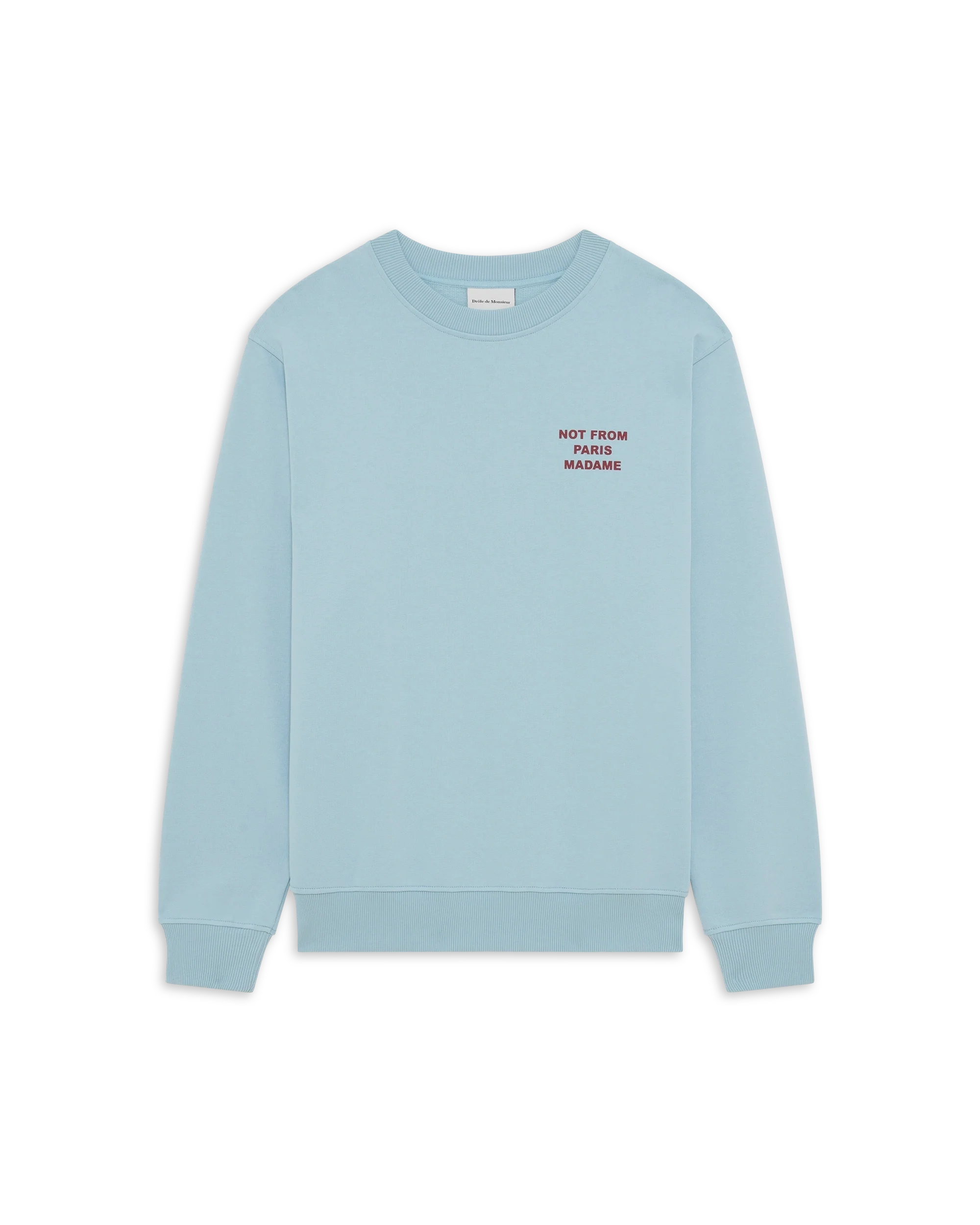 Drôle de Monsieur - Le Sweatshirts Slogan Bleu Clair