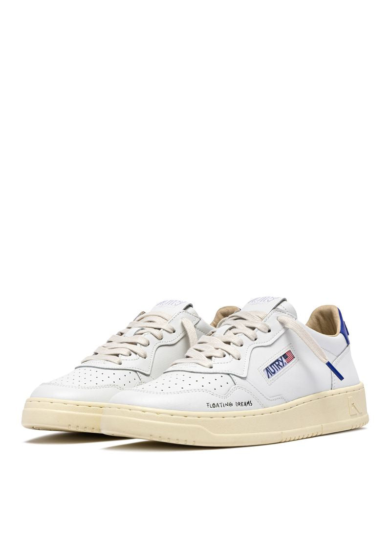 AUTRY - Basket Medalist Low Leather/Dream White/BeaBlue