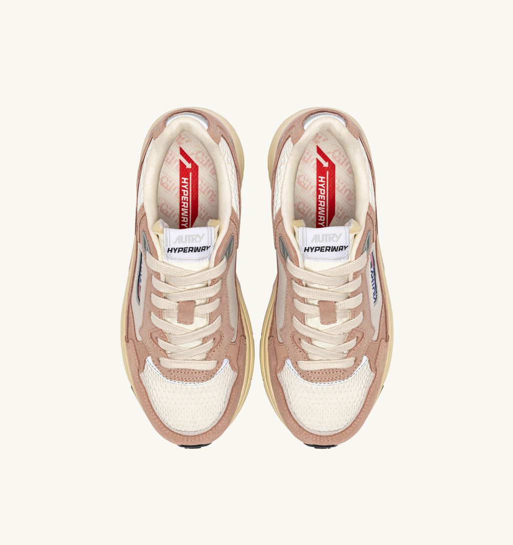 AUTRY - Basket Hyperway Suede Bicolore /Mesh Silk/white