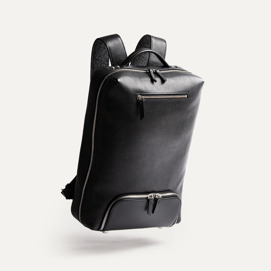 Lundi Paris - Sac à Dos Giani cuir noir