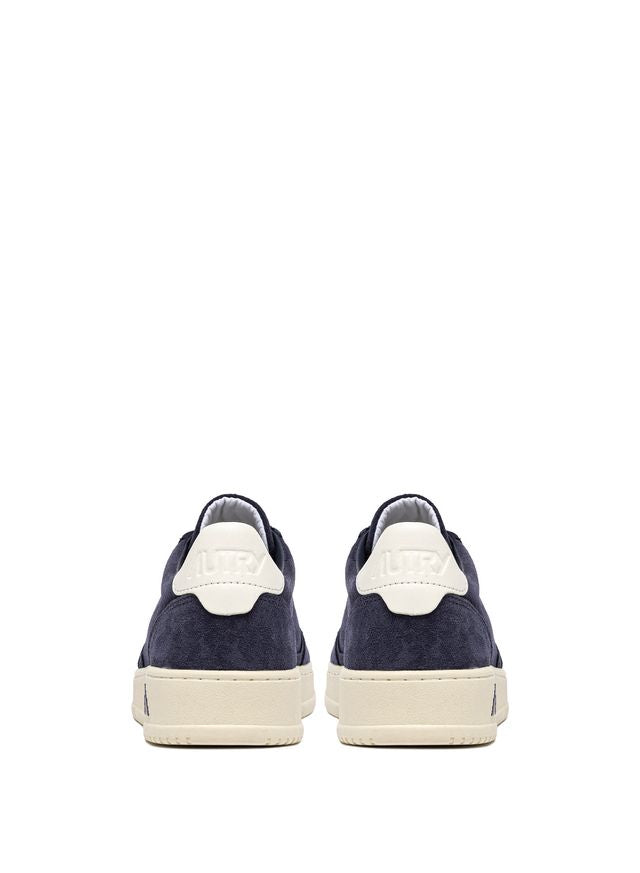 AUTRY - Basket Medalist Low Finish/suede SpBlue/ White