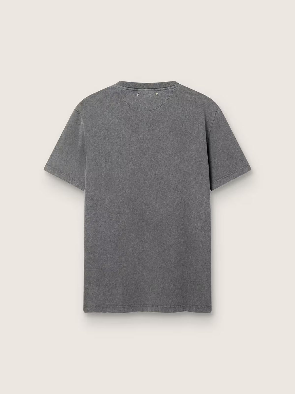 Golden Goose - Tee-Shirt Gris anthracite effet usé