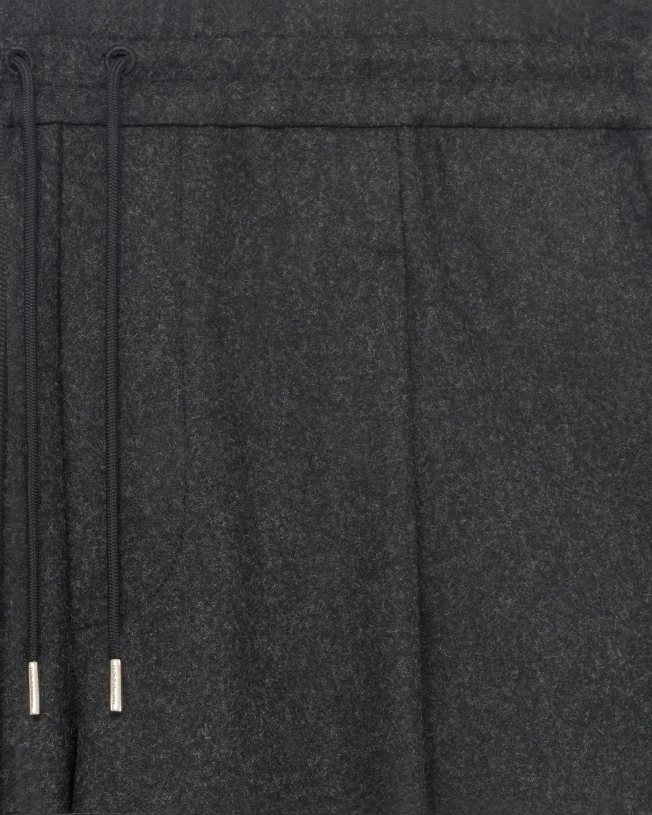 Drôle de Monsieur - Le Pantalon Cropped Flanelle Dark Grey