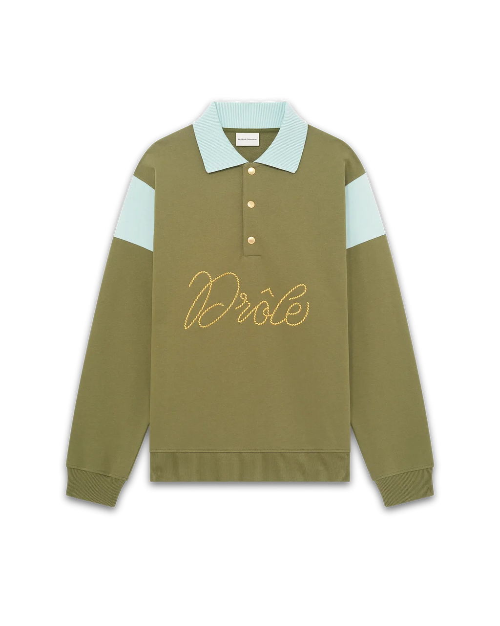 Drôle de Monsieur - Le Polo Drôle Tresses Light Kaki