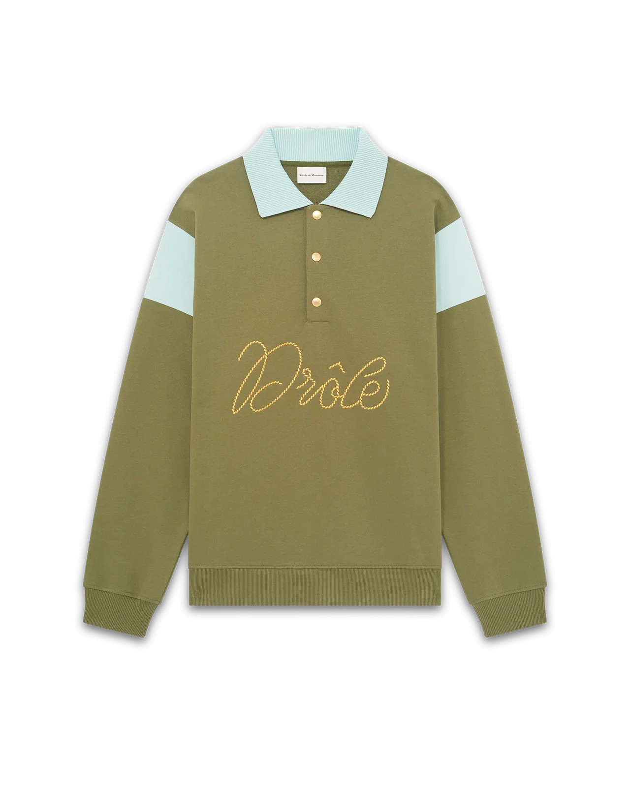 Drôle de Monsieur - Le Polo Drôle Tresses Light Kaki