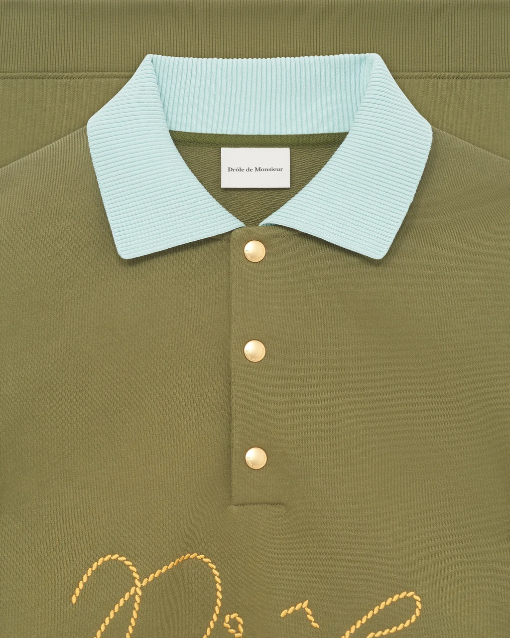 Drôle de Monsieur - Le Polo Drôle Tresses Light Kaki