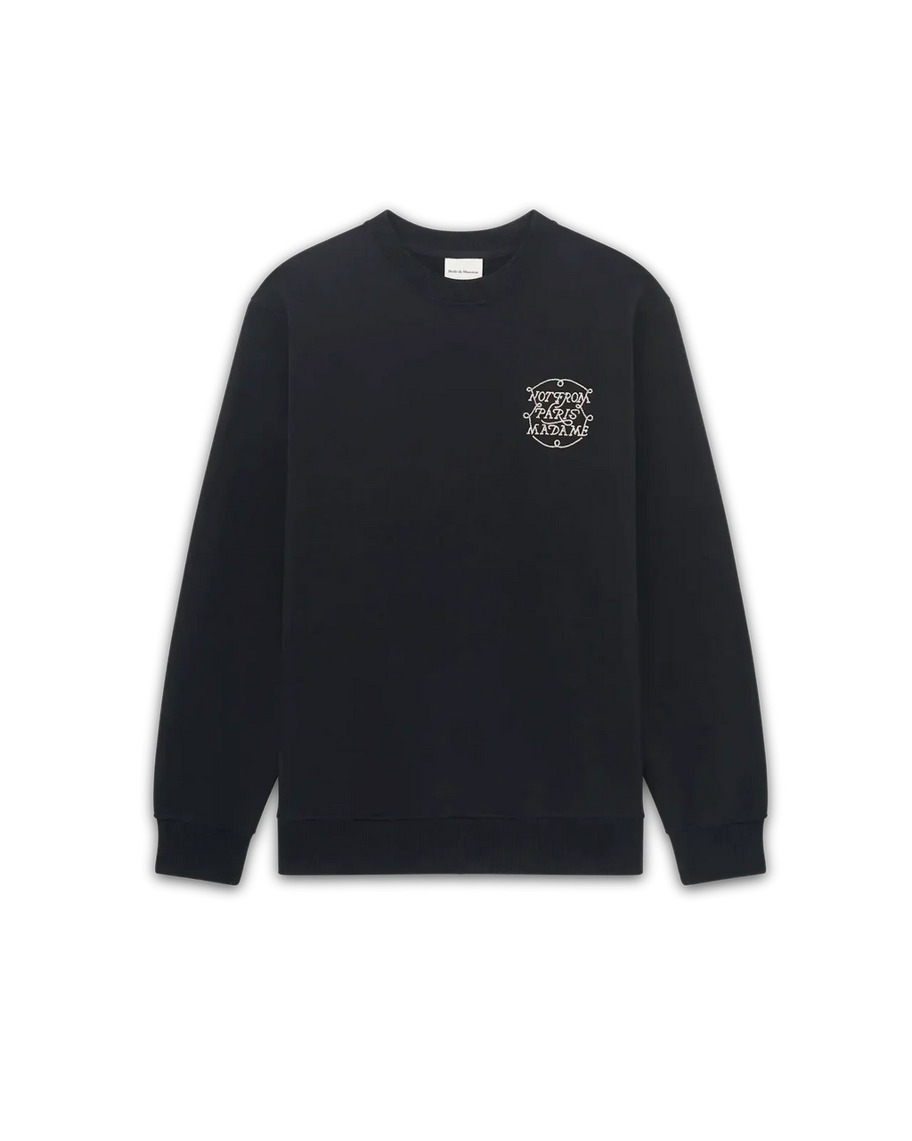 Drôle de Monsieur - Lé Sweatshirt Slogan Tresses Black