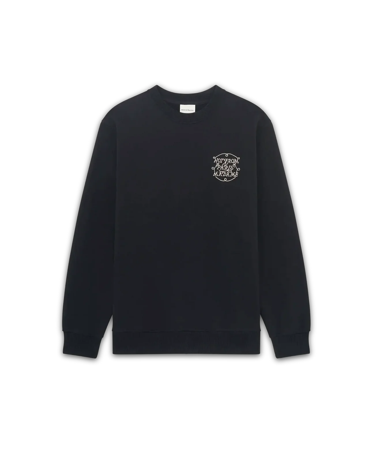 Drôle de Monsieur - Lé Sweatshirt Slogan Tresses Black