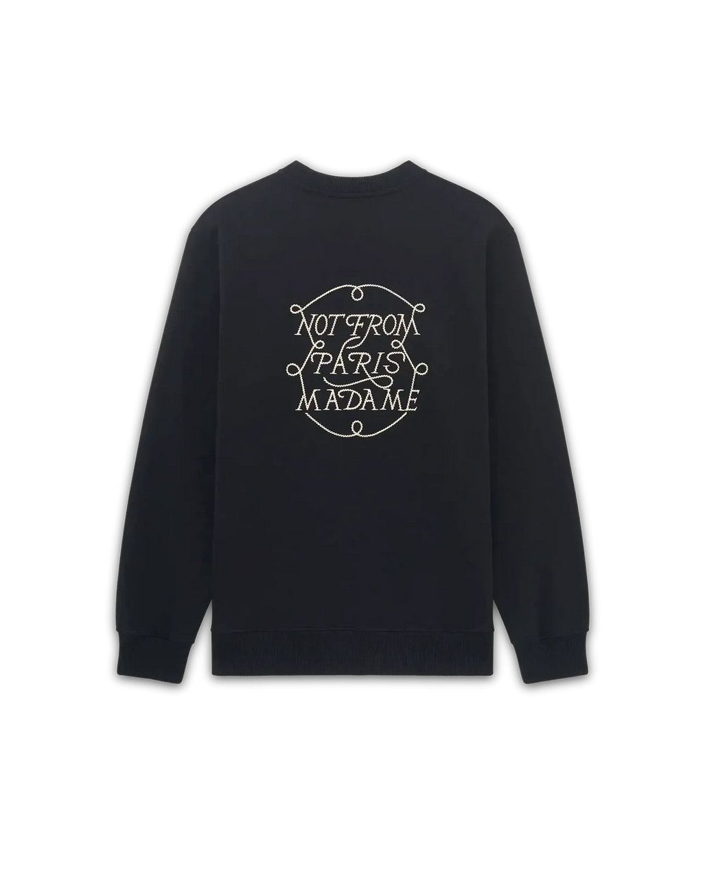 Drôle de Monsieur - Lé Sweatshirt Slogan Tresses Black