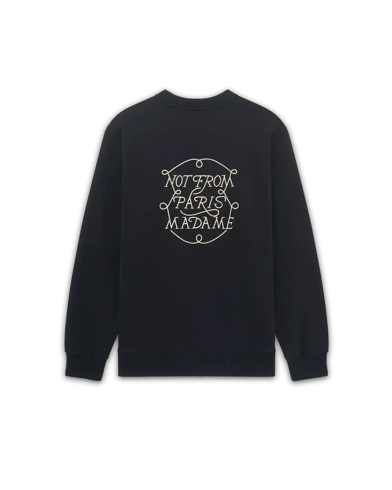Drôle de Monsieur - Lé Sweatshirt Slogan Tresses Black