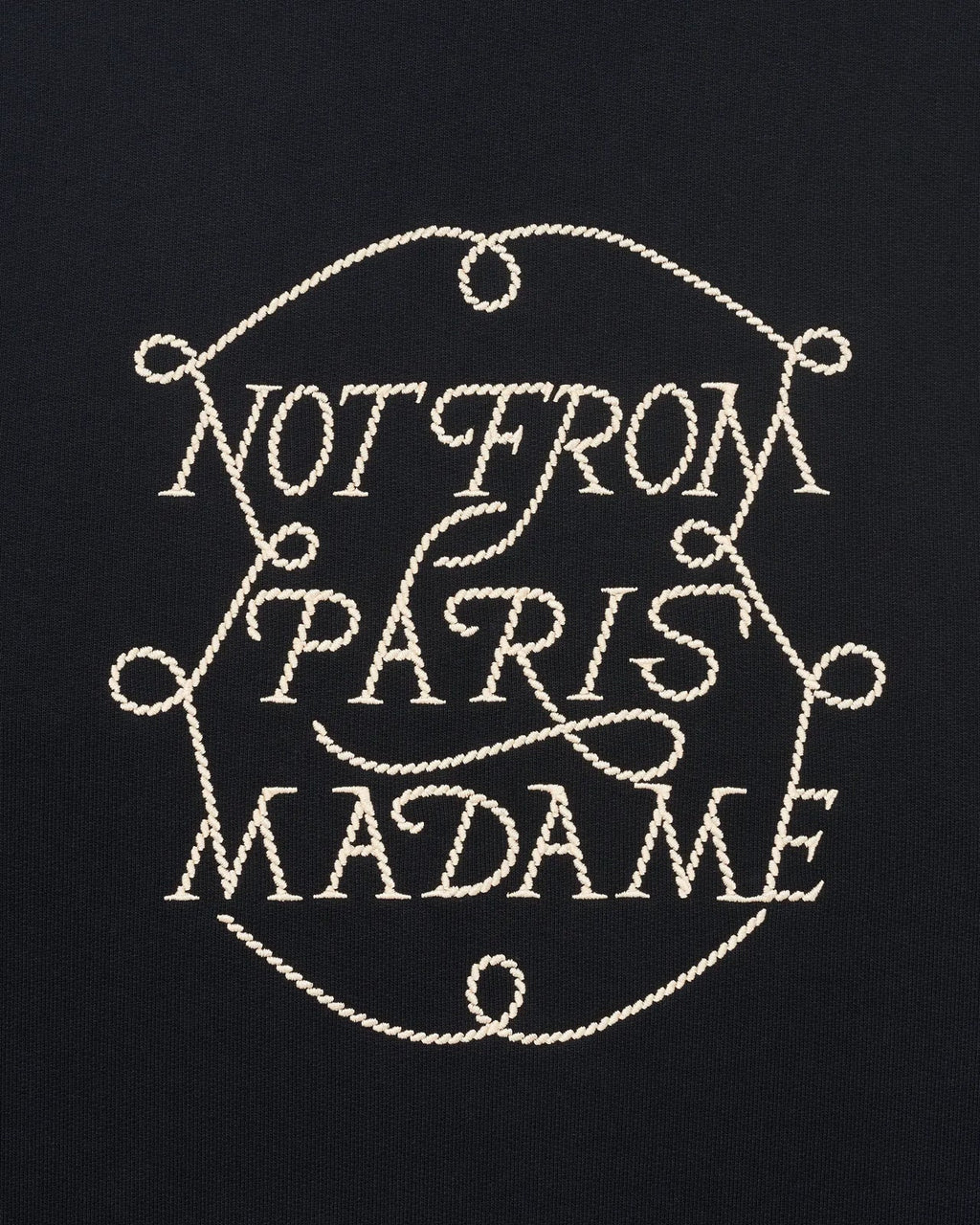 Drôle de Monsieur - Lé Sweatshirt Slogan Tresses Black