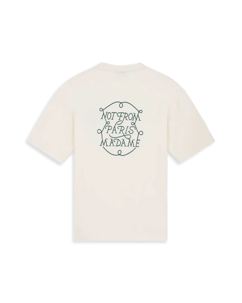 Drôle de Monsieur - Le T-Shirt Slogan Tresses Blanc cassé